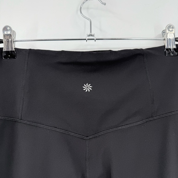 Athleta Elation Rib Trim 7/8 Tight in Black Grey Rib Size L - Picture 14 of 16